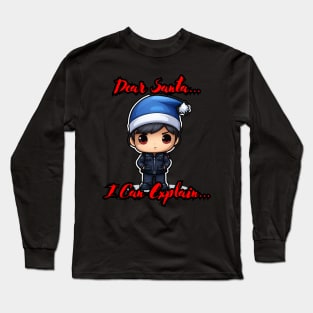 Dear Santa I Can Explain Police Officer Long Sleeve T-Shirt